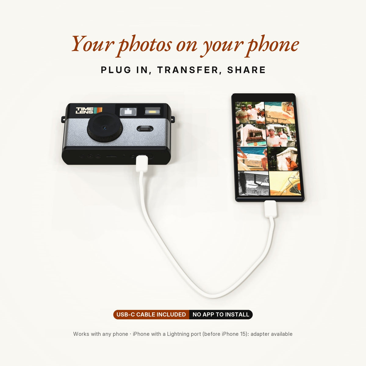 TimeLens® Camera – 80's Silver Pop Edition - TIMELENS US