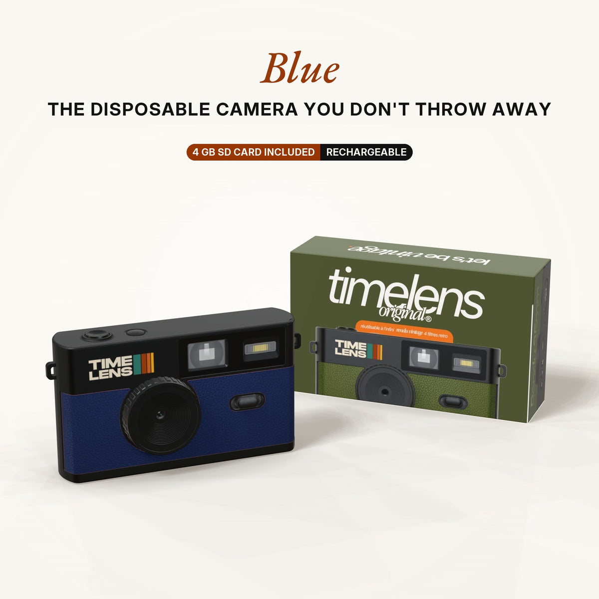 Fotocamera TimeLens® – Edizione Blue - TIMELENS US