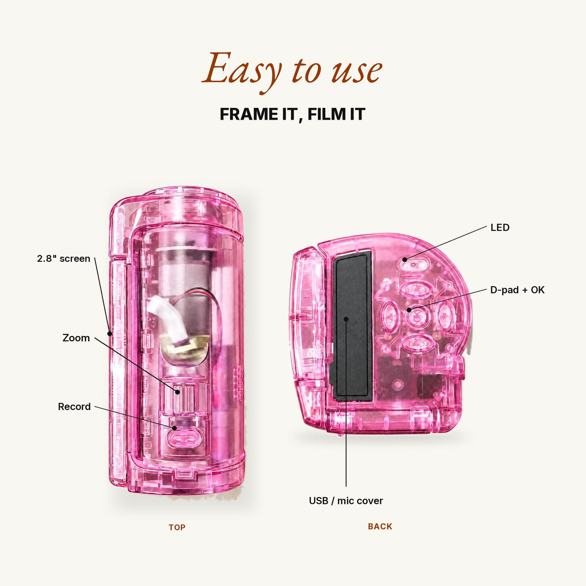 TimeLens® Replay Camcorder – Pink - TIMELENS US