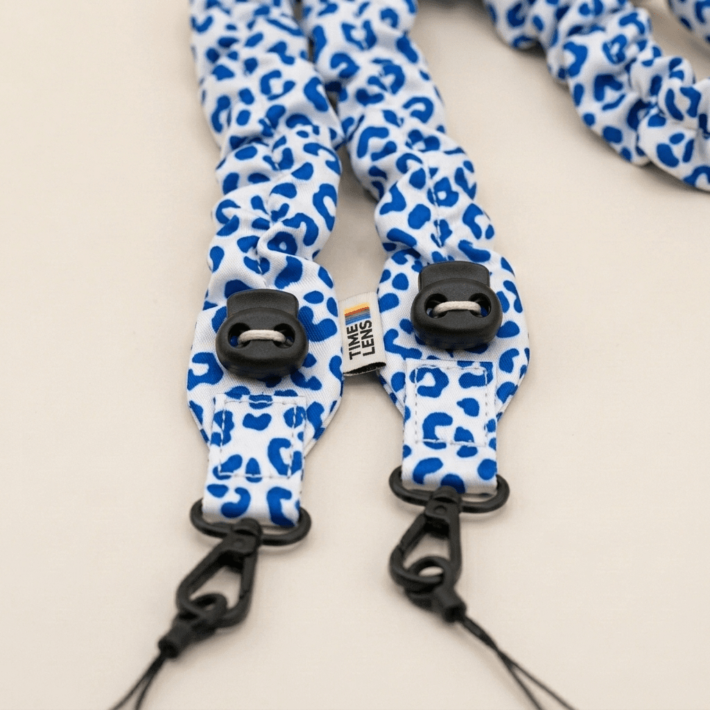 Tracolla per borsa – Cream Sky Leopard - TIMELENS US