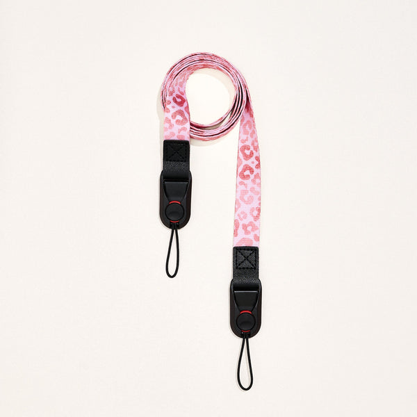 Sangle bandoulière 2 points "Pink Leopard" - TIME LENS - TLS06 - 