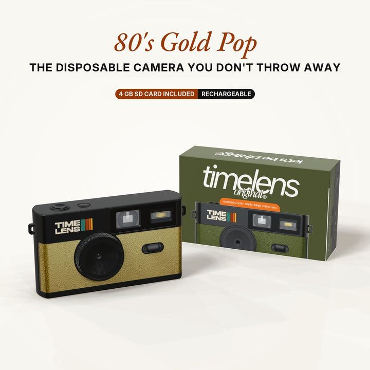 TimeLens® Camera – 80's Gold Pop Edition - TIMELENS US