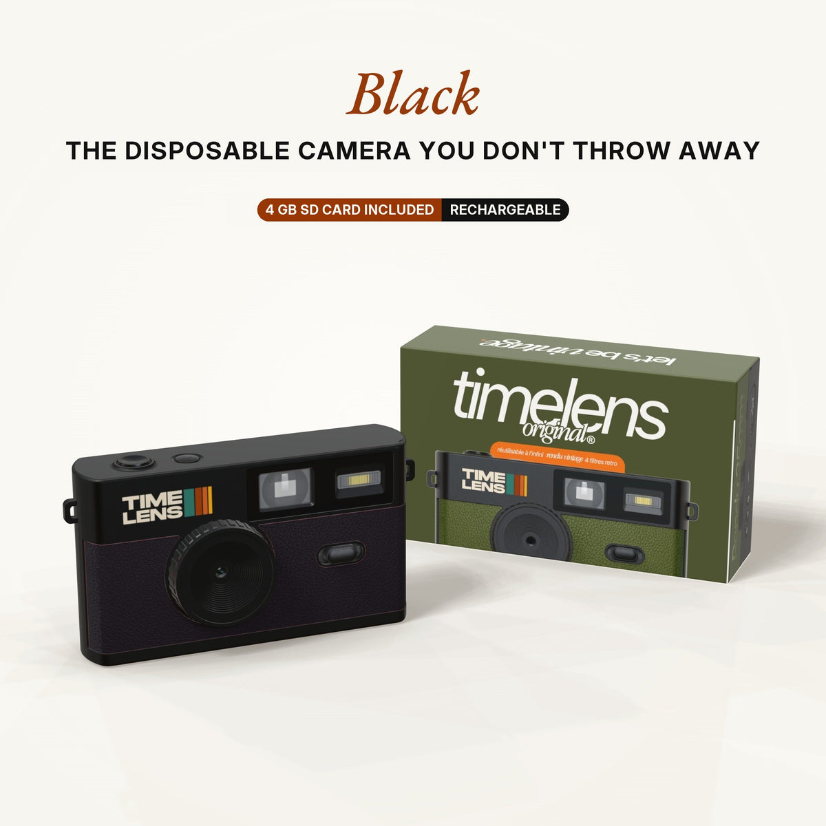 Fotocamera TimeLens® – Black Edition - TIMELENS US
