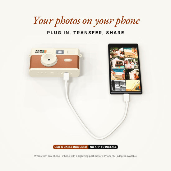 TimeLens® Camera – Cream Brown Edition - TIMELENS US