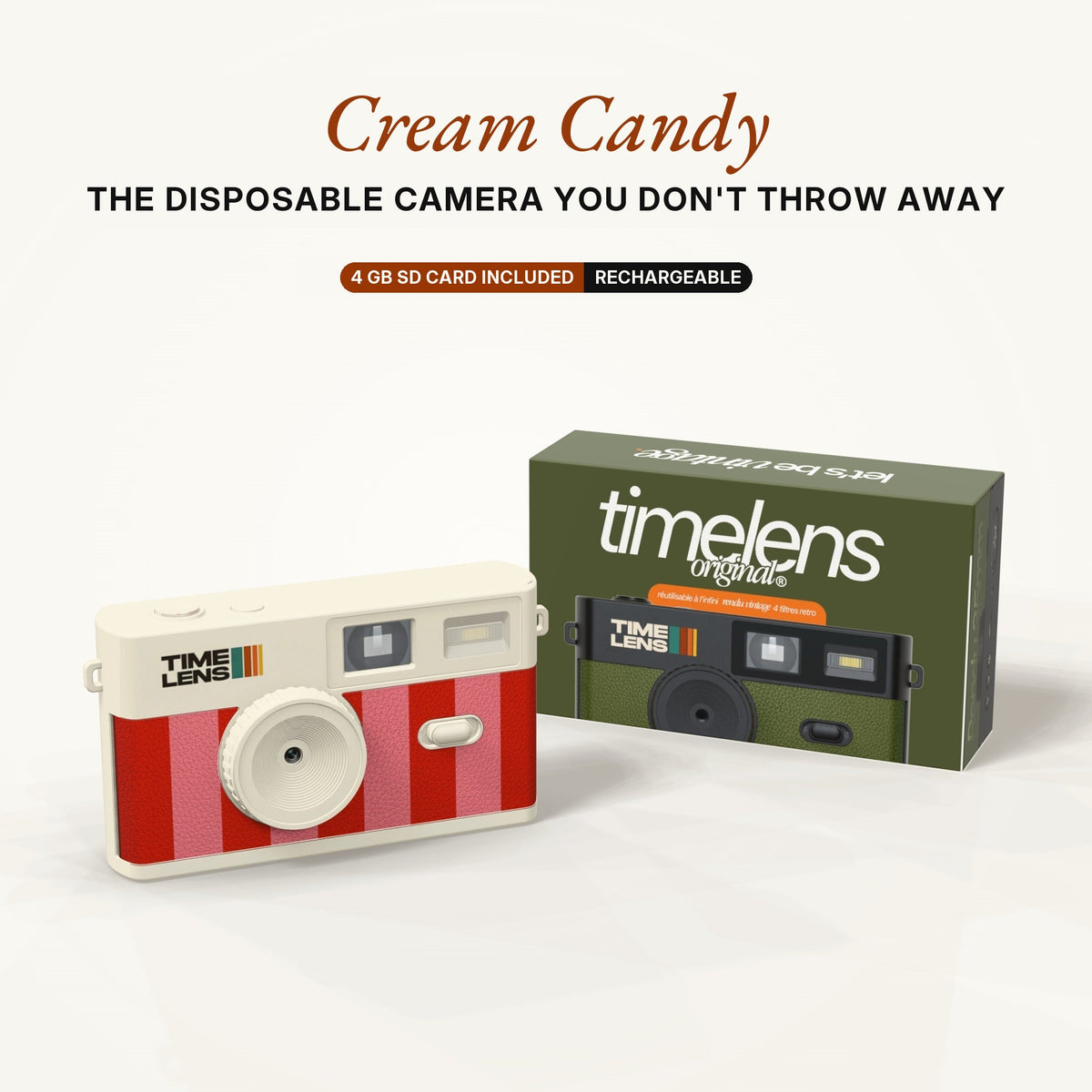 TimeLens® Camera – Cream Candy Edition - TIMELENS US