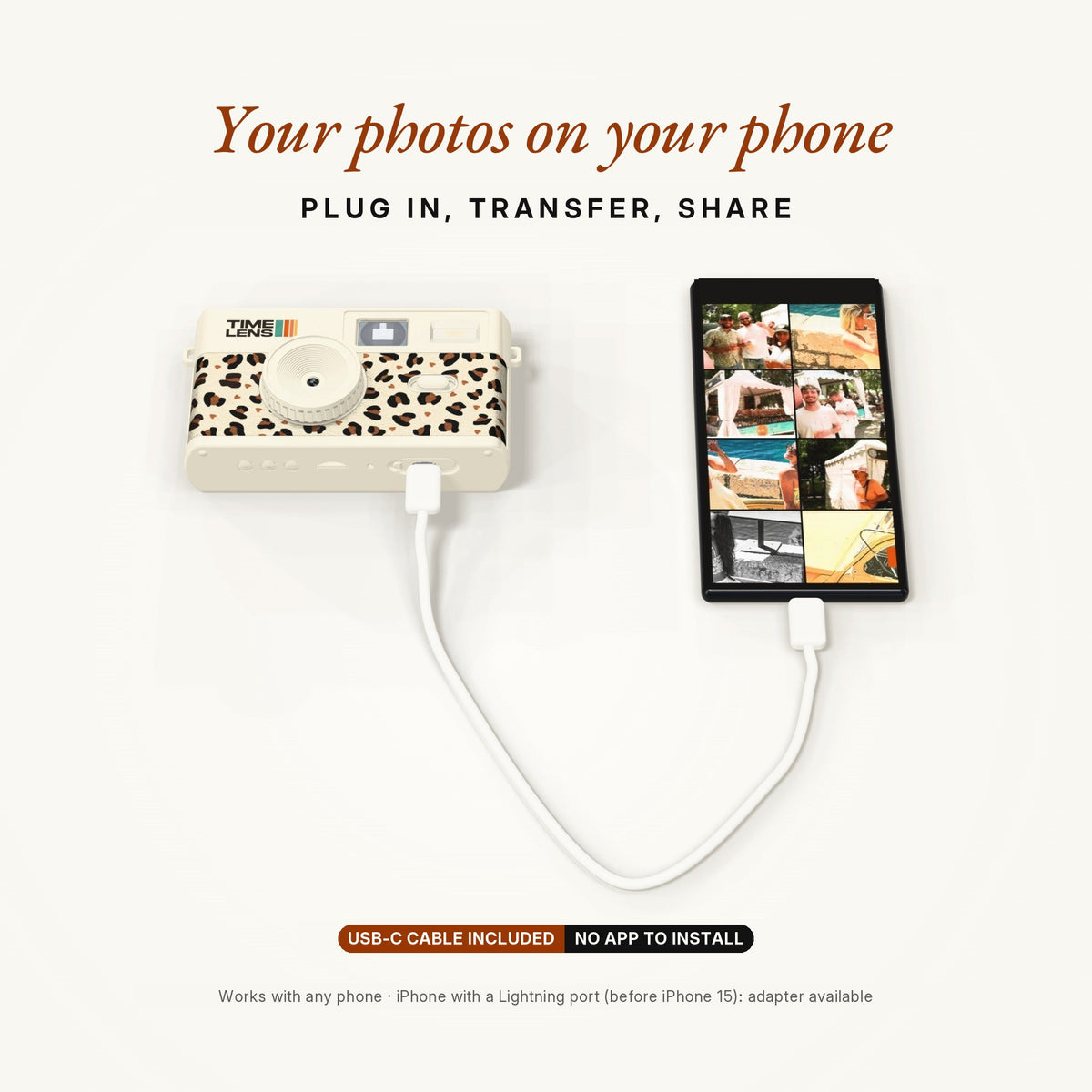 TimeLens® Camera – Cream Leopard Edition - TIMELENS US