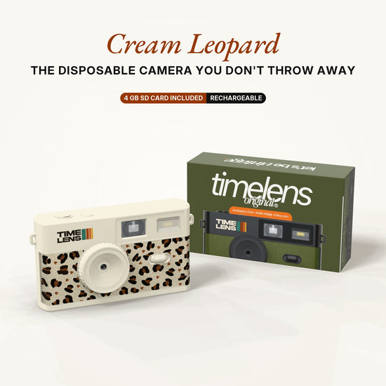TimeLens® Camera – Cream Leopard Edition - TIMELENS US