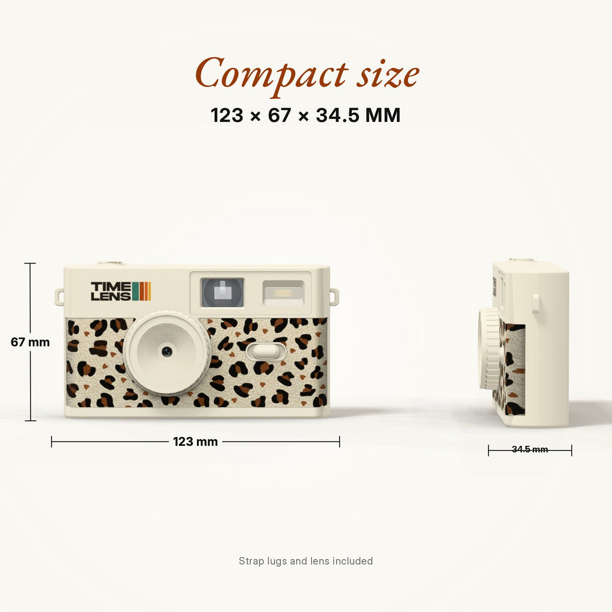 TimeLens® Camera – Cream Leopard Edition - TIMELENS US