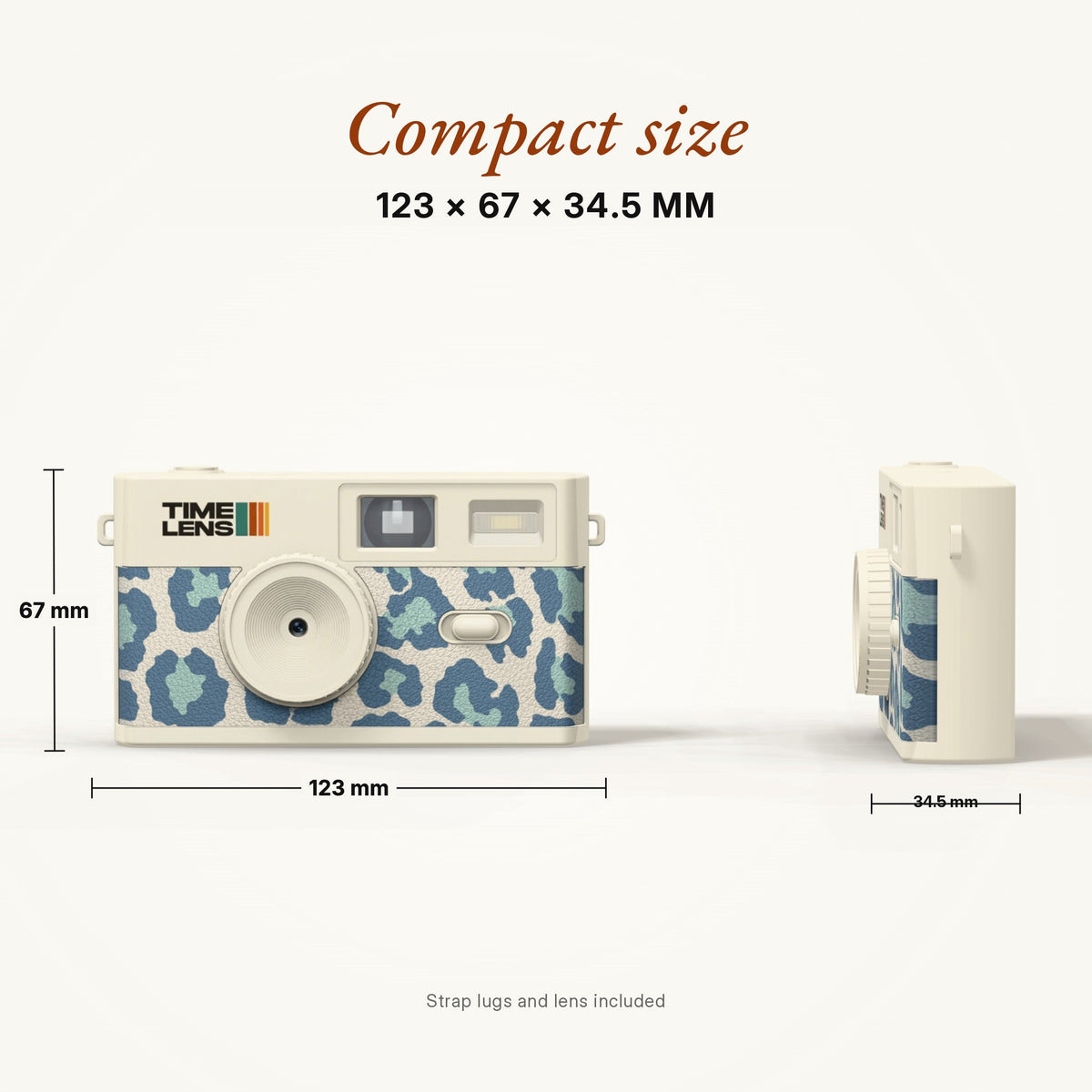 TimeLens® Camera – Cream Sky Leopard Edition - TIMELENS US