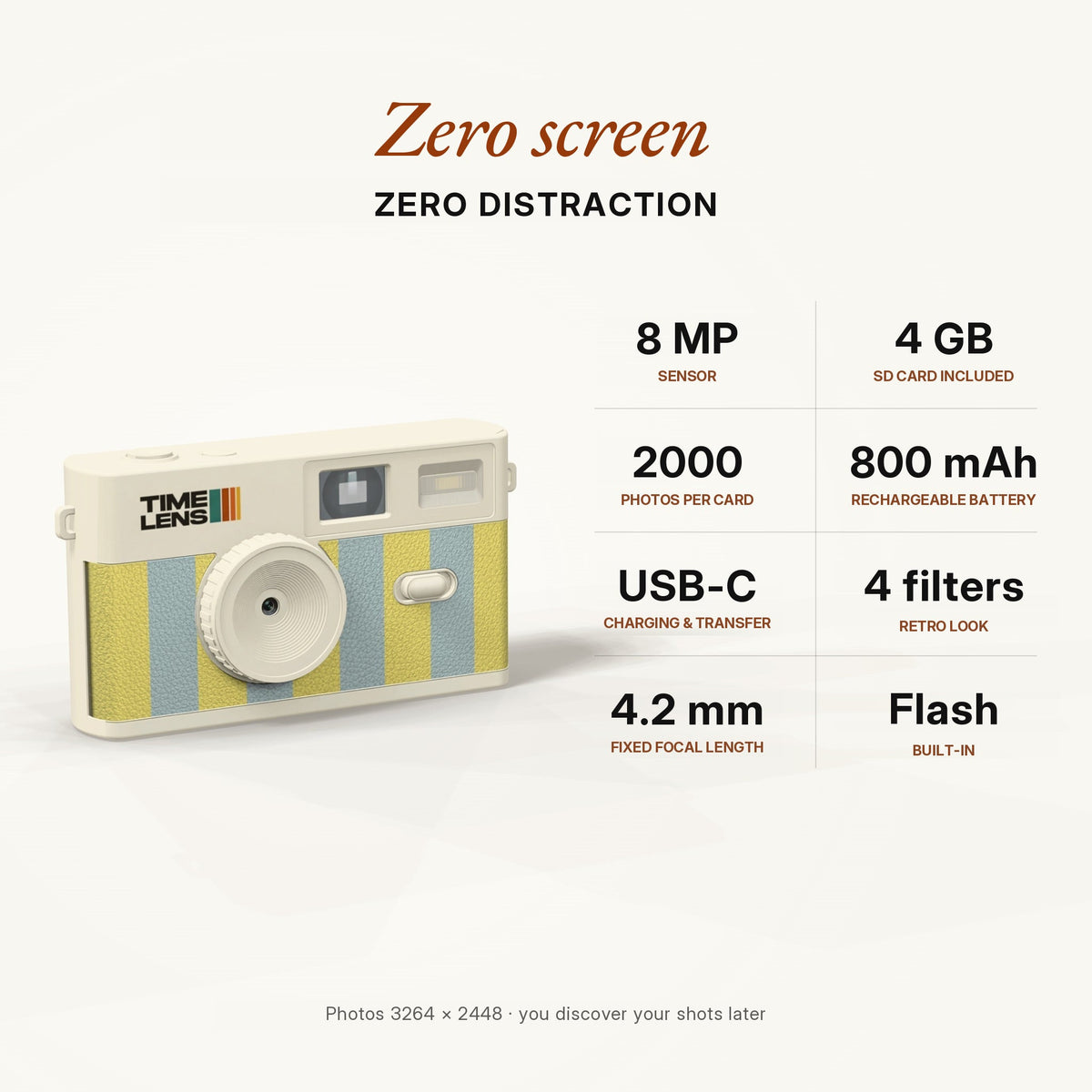 TimeLens® Camera – Cream Sorbet Edition - TIMELENS US