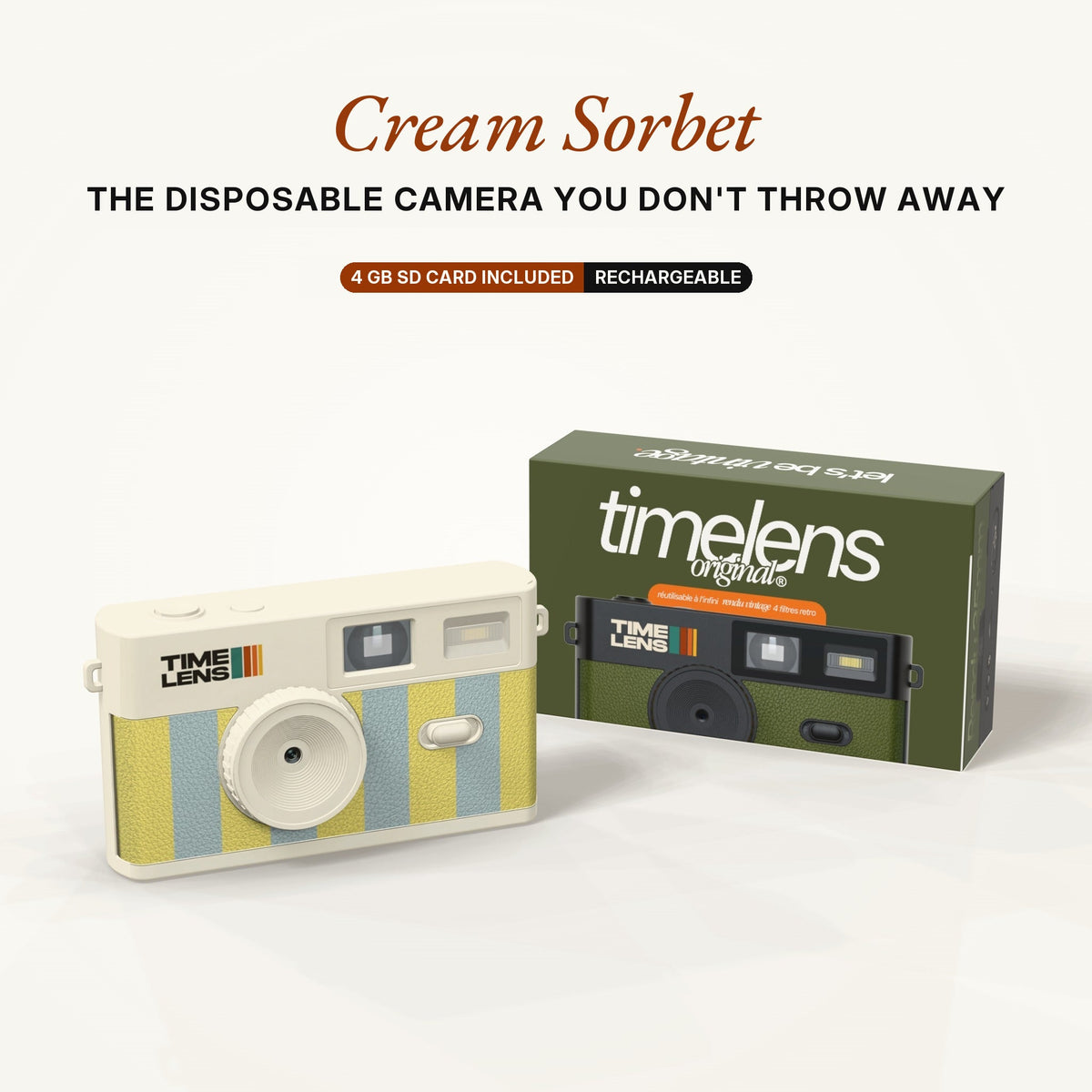 TimeLens® Camera – Cream Sorbet Edition - TIMELENS US