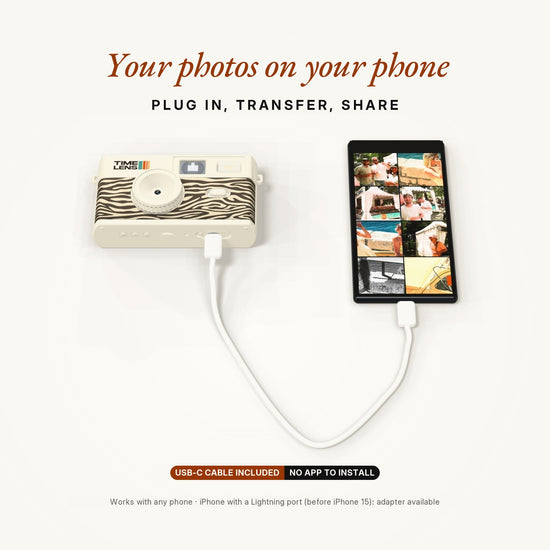 TimeLens® Camera – Cream Zebra Edition - TIMELENS US