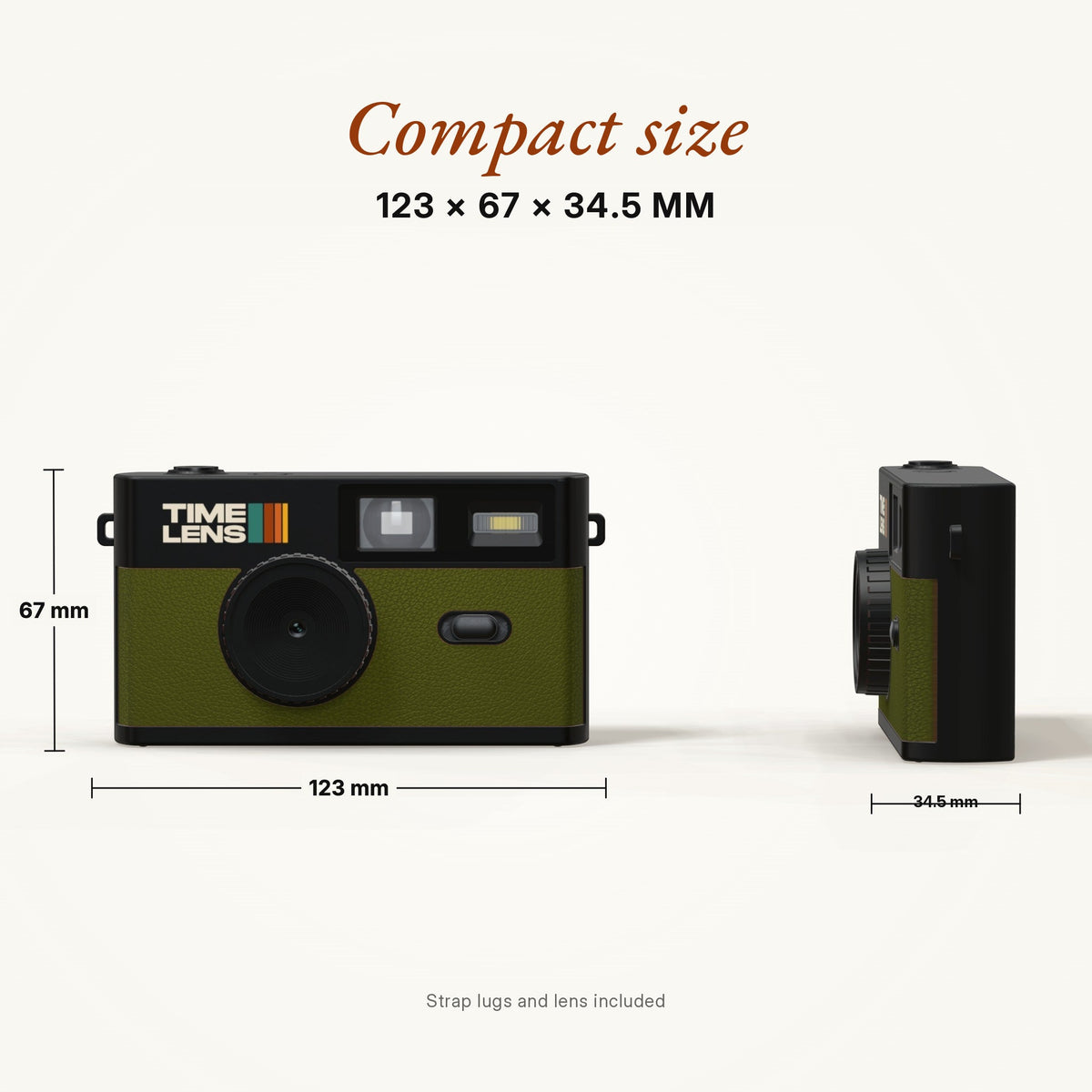 Máquina fotográfica TimeLens® – Edição Khaki Green - TIMELENS US