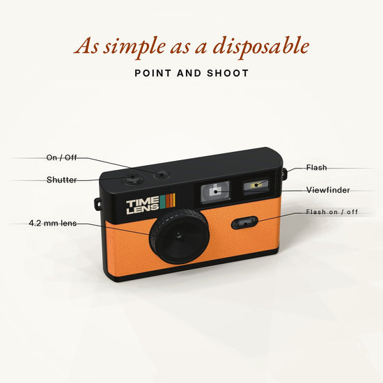 Fotocamera TimeLens® – Edizione Orange - TIMELENS US
