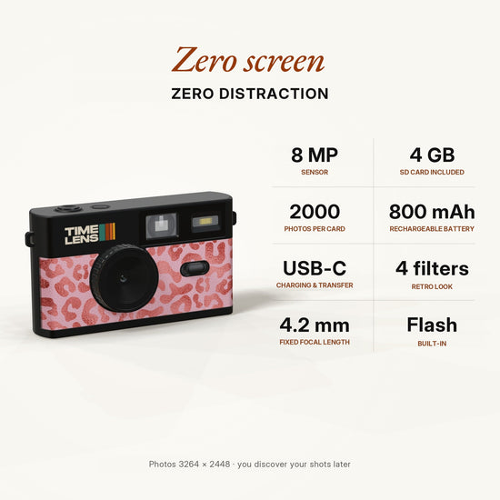 Fotocamera TimeLens® – Edizione Pink Leopard - TIMELENS US