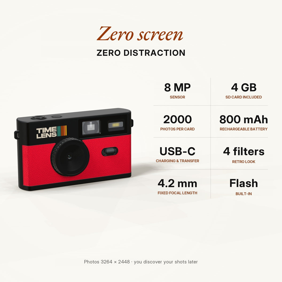 Fotocamera TimeLens® – Red Edition - TIMELENS US