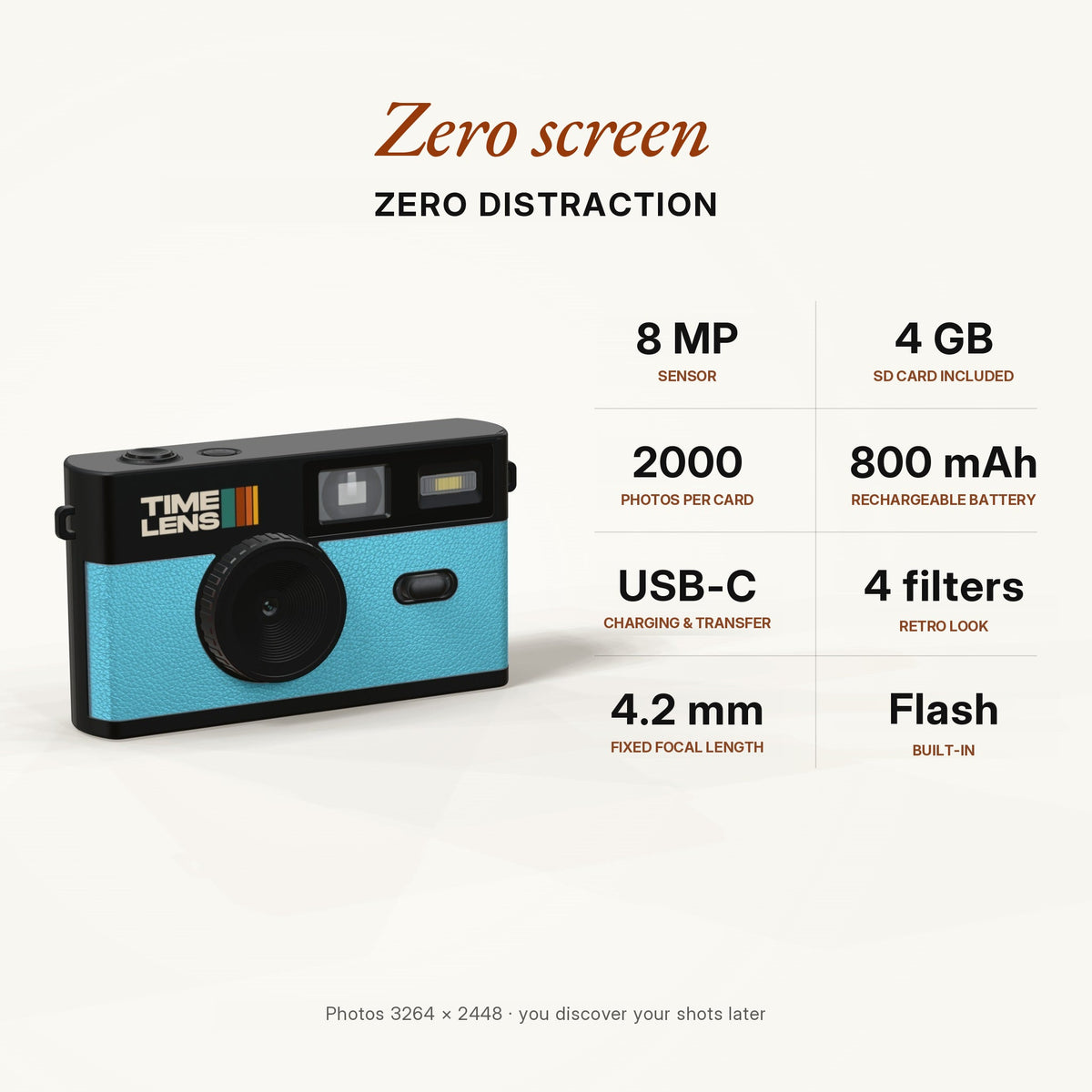 TimeLens® Camera – Turquoise Blue Edition - TIMELENS US