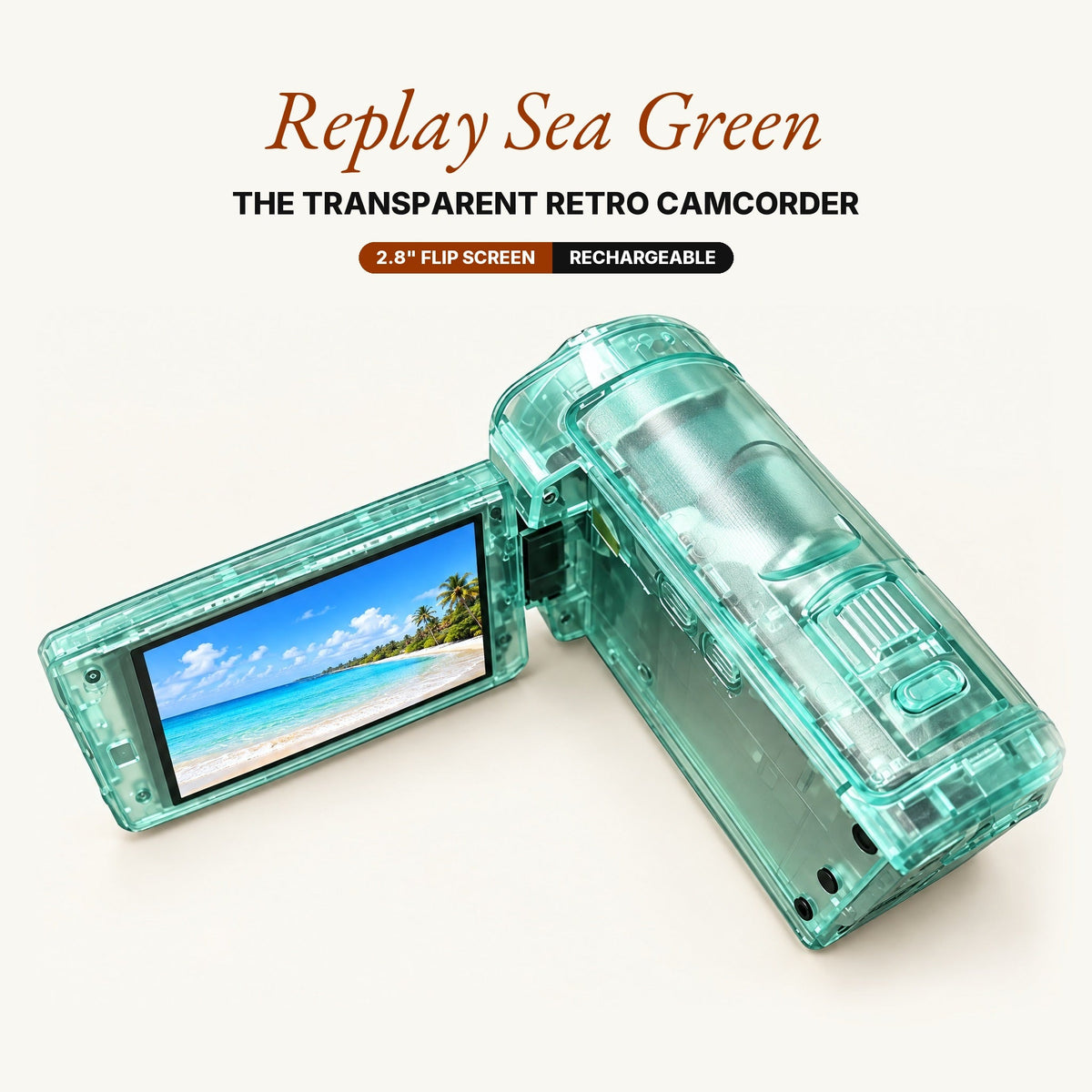 TimeLens® Replay Camcorder – Sea green - TIMELENS US