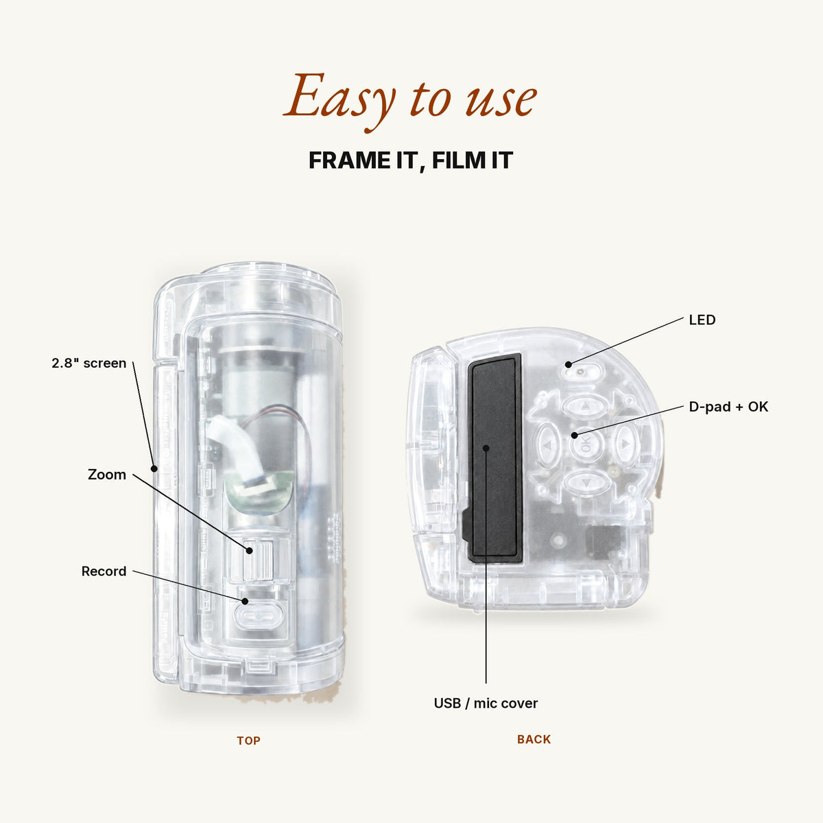 TimeLens® Replay Camcorder – White - TIMELENS US