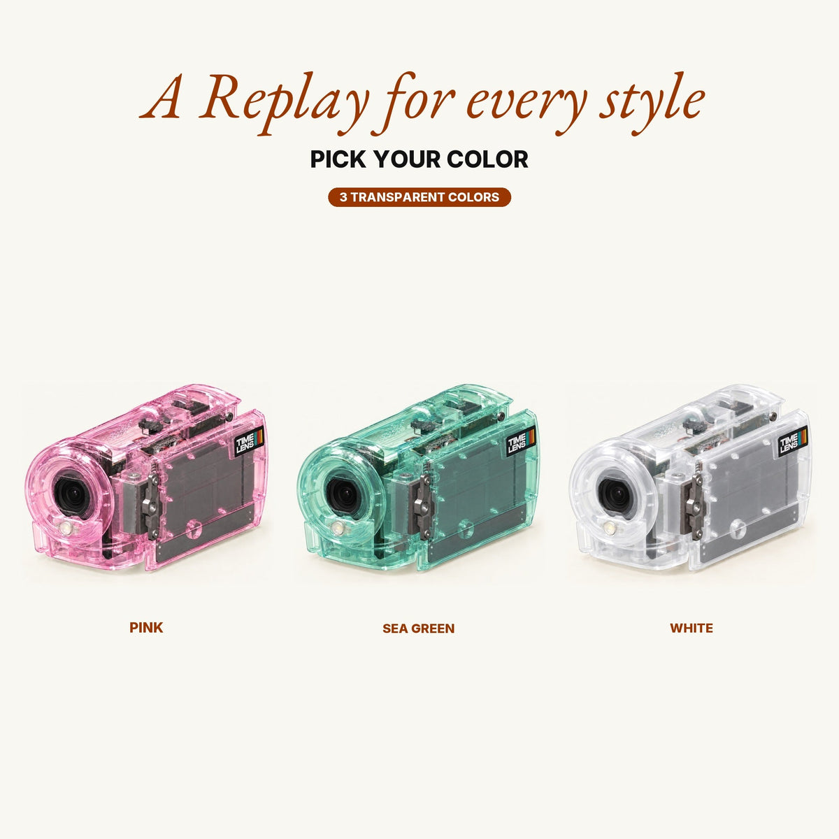 TimeLens® Replay Camcorder – White - TIMELENS US